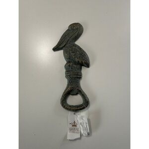 Royal Standard Pelican Cast Iron Bottle Opener Patina Vintage Nautical Barware